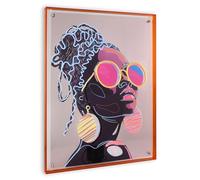 Mirrors & More Amira 83420117 - Immagine a LED in vetro acrilico, multicolore