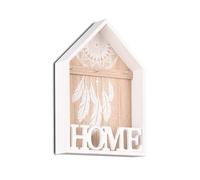 Mirrors and More Piccolo portachiavi GINA effetto legno bianco a forma di casa, altezza 30 cm