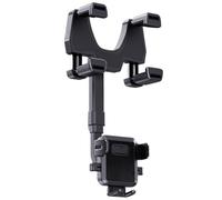 Mirrors Phone Holder - Retractable Auto Phone Holder, 7.24 inches Rear View with Rotatable Design, Car Mount, Anti Shake Feature for Secure Cellphone Use, Video Recording, Driving Records, Navigation
