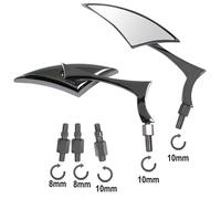 Mirrors Rearview Custom Style Motorcycle Chrome Handlebar