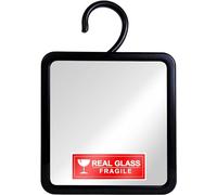 Mirrorvana Specchio appendibile da doccia antiappannamento - specchio rasatura in vetro, infrangibile, specchio barba da bagno, 20 x 18 cm