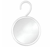 MIRRORVANA Specchio doccia antiappannamento da appendere con gancio - superficie infrangibile e girevole a 360° - specchio barba da bagno, 17 cm