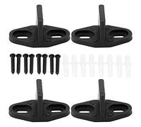 Mirrwin Guida Scorrevole per Pavimento Guida Della Porta Della Stalla Guida a Pavimento per Porta Scorrevole Guida del Pavimento Della Porta per Pavimento Della Porta Della Stalla per Pavimento 4 Pcs
