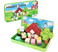 Mirthben Set di 35 mattoncini magnetici per bambini a partire dai 3 anni in su, giocattolo da costruzione creativo, regalo per ragazzi e ragazze (fattoria)