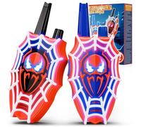 Mirthigig Walkie Talkie Bambini, Ragnatela con Luci e Occhi Lampeggianti, Giocattolo Gioco Bambino 3 4 5 6 7 8 10 11 Anni, Giocattoli Giochi Bambini 3-12 Anni, Natale Regalo Bimbo 3-12 Anni Maschio