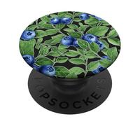 Mirtilli Botanici Foglie Verdi Raccolta Estiva PopSockets PopGrip Adesivo
