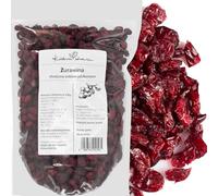 Mirtilli Rossi Essiccati Dolcificati con Succo di Mela 1 kg | Senza Zuccheri Aggiunti, Naturali e Ricchi di Fibre - KUCHNIA ZDROWIA