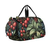Mirtillo Alla Frutta Borsa Sportiva da Nuoto e Palestra con Scomparto per Scarpe Borsa da Viaggio per Il Fine Settimana Borsone per Ragazzi