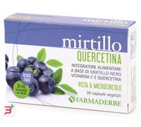 FARMADERBE Mirtillo Quercetina 30 capsule - Integratore per la vista