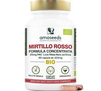 Mirtillo Rosso BIO | 5% PAC, Estratto Ad Alta Concentrazione | Comfort Urinario,