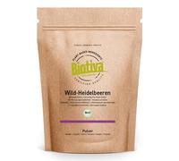 Mirtillo selvatico in polvere biologico 300g (2x150g) - Vaccinium myrtillus - polvere di mirtillo liofilizzato - imbottigliato e controllato in Germania (DE-ÖKO-005) - Biotiva