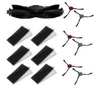 MIRTUX Confezione di accessori compatibile con robot aspirapolvere Cecotec Conga serie Eternal Laser - Kit di ricambi completi - Include 1 spazzola principale, 6 filtri e 6 spazzole laterali