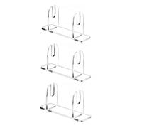 Mirweon 2/3Pcs Acrilico Trasparente Fan Display Stand Palmare Pieghevole Holder Rack di Stoccaggio Per La Casa Desktop Decors E Mostre D'arte Handheld Stand