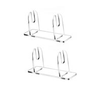 Mirweon 2/3Pcs Acrilico Trasparente Fan Display Stand Palmare Pieghevole Holder Rack di Stoccaggio Per La Casa Desktop Decors E Mostre D'arte Handheld Stand