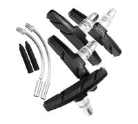 Mirweon 2 paia di blocchi freno per mountain bike con tubo curvo e manicotto in gomma per supporto del freno e blocco scarpa per ruota della bici