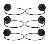 Mirweon 6Pcs Metallo Palla Rack Per Pallacanestro Calcio Pallavolo Parete Storage Display Calcio Montaggio A Parete Supporto Pallone Montato Basket Display Holder