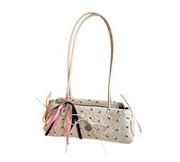 Mirweon Borsa a tracolla da donna con graziosi fiocchi ascella borsa alla moda con manico superiore alla moda tutti i giorni per tutti i giorni con fiocchi belli ascella per le donne borsa a tracolla