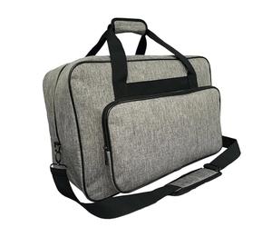 Mirweon Borsa per macchina da cucire con tasche e manici, custodia per macchina da cucire per il trasporto di macchina da cucire per viaggi, Grigio chiaro