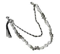 Mirweon Cintura da uomo alla moda in metallo con perle in vita alla moda per stili alla moda e look unico a feste e festival accessorio maschile alla moda