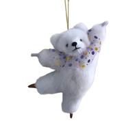 Mirweon Ciondolo creativo a forma di orsetto di ballerina in peluche, da appendere al comodino, elegante ciondolo a forma di borsa, adatto per ogni occasione