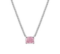 Mirweon Collana con ciondolo a forma di cuore con ciondolo a forma di cuore, regolabile, alla moda, da donna, con ciondolo a forma di cuore, C, come descritto, come descritto
