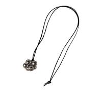 Mirweon Collana sottile a catena nera a strati gioielli alla moda coreana Design minimalista moderno accessorio per lo styling versatile Design unico gioielli in resina nera, Misura unica, come