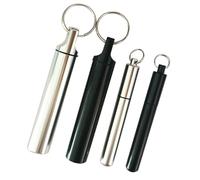 Mirweon Custodia portatile in alluminio per stuzzicadenti con design a tenuta stagna Contenitore multiuso per pillole in metallo per campeggio ufficio viaggio essenziale Business Grade Dispenser