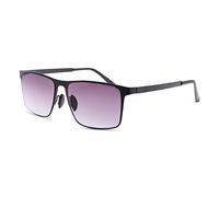 MIRYEA Occhiali da Lettura Leggeri Rettangolari Montatura completa Lettori con Cerniera a Molla Donna e Uomo Occhiali Lettori Senza Cornice Anti Luce Blu con Lenti Antiriflesso Occhiali da Sole 3.0