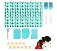 Mis.Moon Tappetino Forno Silicone per Cane, Hemisphere Silicone Mat Stampo da Forno per Biscotti per Cani Stampi Silicone Pet (Verde)