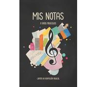 Mis notas e ideas musicales. Libreta de inspiración musical-Edición creativa: Cuaderno de pentagramas y diario musical |120 pág. | A5+ | Regalo para profes de música y músicos