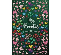 Mis recetas: Cuaderno para 105 recetas | Formato A5