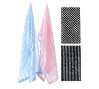 Misaakoeq Asciugamano Esfoliante Per Il Corpo,4 Pezzi Asciugamano Lungo A Doppia Faccia | Esfoliatore Per Il Corpo Nella Doccia | Per La Cura Personale Bagno La Schiena Lo Spa E I Viaggi