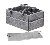 Misaakoeq Borsa per pannolini per bambini, Borsa per pannolini,Organizer per pannolini in feltro - Cestino per la cameretta 'organizzatore per pannolini in feltro, borsa per pannolini per biberon,