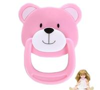 Misaakoeq Ciuccio magnetico | Ciuccio fittizio per bambola rinata,Ciuccio con magnete fittizio a forma di orso, capezzolo per bambole per per bambole fai da te