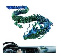 Misaakoeq Drago stampato in 3D - Figurina di drago stampata in 3D articolata,Strumento di decorazione per pose dinamiche per automobili, uffici, case e acquari