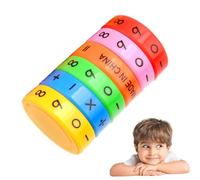 Misaakoeq Giochi di manipolazione Matematica, Gioco di moltiplicazione - Giocattolo cubo Magico con Numeri matematici Colorati in ABS | Giocattolo per Lo Sviluppo del Cervello 'intelligenza, Cubo per