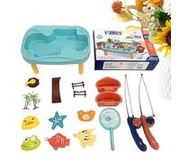 Misaakoeq Gioco Magnetico per Bambini - Con 2 Canne da e Attività Educative Magnetiche con Papere | Gioco di cattura pesci - per Interazione Genitore-Figlio Viaggi Casa Piscina Giardino Esterno Aula