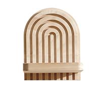 Misaakoeq Mensole galleggianti da parete, supporto portaoggetti a forma di arcobaleno, decorazione per la stanza, mensola portaoggetti sospesa, per soggiorno, camera da letto, bagno, relax