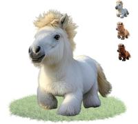 Misaakoeq My Realistic Robot Ponys Walks, Barks, And W-ags Its Tail,Just Like The Real Thing,giocattolo Robot Cavallo Per Bambini, Giocattolo Elettrico Interattivo Che Cammina, Simulazione Di Cavallo