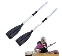 Misaakoeq Remi per Barche, pagaie per Barche,Pagaia per Canoa in Lega di Alluminio 2 Pezzi | Pagaia Leggera per Sport Acquatici per Kayak, gommone Gonfiabile, Sport Acquatici, per Esterni