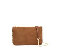 MISAKO Boleo borsa a tracolla effetto pelle scamosciata con dettagli metallici Donna - Boleo Cammello 14x2x23cm