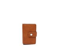 MISAKO Meda portafoglio piccolo con doppio scomparto per carte e banconote ED. Donna - Meda Cammello 7x9x3cm