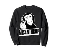 Misantropo scimmia umana Felpa