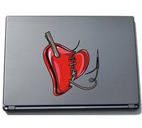 Misc2-Hearts9-Skin Protettiva per Portatile da Crazy Creepy-Heart-Sticker 150 x 130 mm