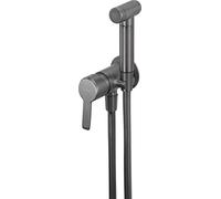 Miscealtore bidet a scomparsa con doccetta in ottone finitura titanio - Stapol