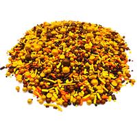 Miscela della stagione del raccolto, sacchetto richiudibile da 226,8 g, per torte e gelati a tema autunnale, con perle rosse, dorate e arancioni, jimmies arancioni, gialle e verdi, quins di zucca e