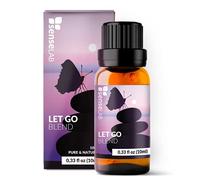 Miscela di oli essenziali Let Go, estratto puro al 100% con oli di incenso, limone, bergamotto e arancio, di grado terapeutico, per diffusori di aromaterapia e umidificatori, per la serenità (10 ml)