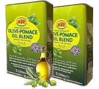 Miscela di olio di oliva e sansa premium da 5 litri, olio per friggere, cuocere e arrostire ad alto calore, contiene naturalmente omega-3 e vitamina E, olio da cucina sfuso dal gusto neutro, 1