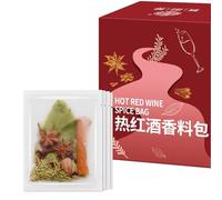 Miscela di Spezie Per Vin Brulé, 4 Confezioni da 22 G, Per Bevande Invernali, Deliziose Spezie per Vin Brulé, Punch di Mele, Senza Alcol