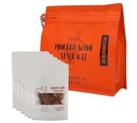 Miscela di Spezie per Vin Brulé Biologico, Ingredienti Secchi Naturali Al 100%, Vegano, Senza Glutine, per Bevande Salutari Fatte in Casa per le Feste(Fruity 18g*6)